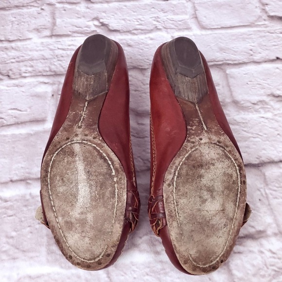 Frye Ruby Woven Moc Moccasins Size 8.5 flats red women's - Picture 8 of 10
